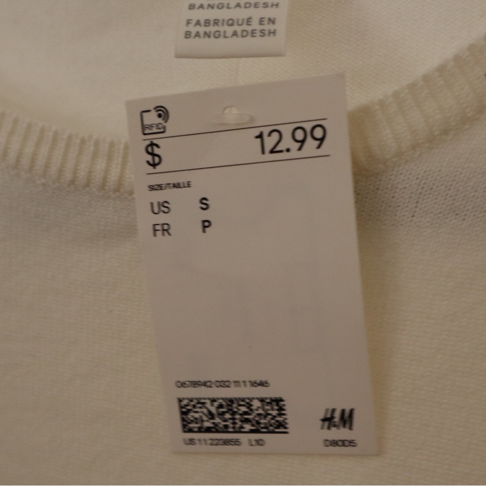 Cream h&m basic top - Picture 3 of 3